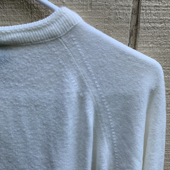 Vtg Designers Originals Winter White Cardigan Sweater Sz S button-up MADE IN USA - Picture 13 of 16